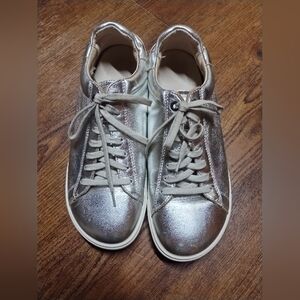 Silver Birkenstock Sneakers